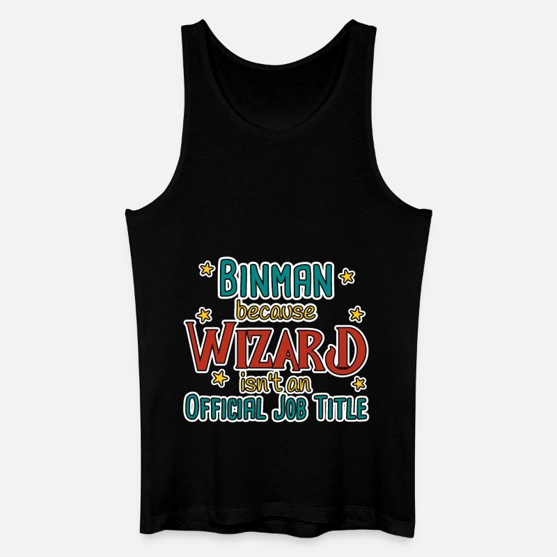 Binman Wizard - Männer Bio Tank Top - Schwarz