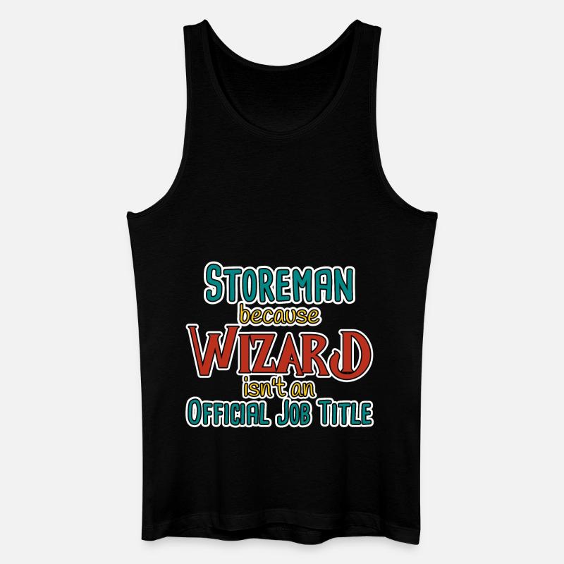 Storeman Wizard - Männer Bio Tank Top - Schwarz