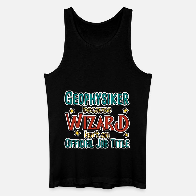 Geophysicist Wizard Geophysics - Men’s Organic Tank Top - black