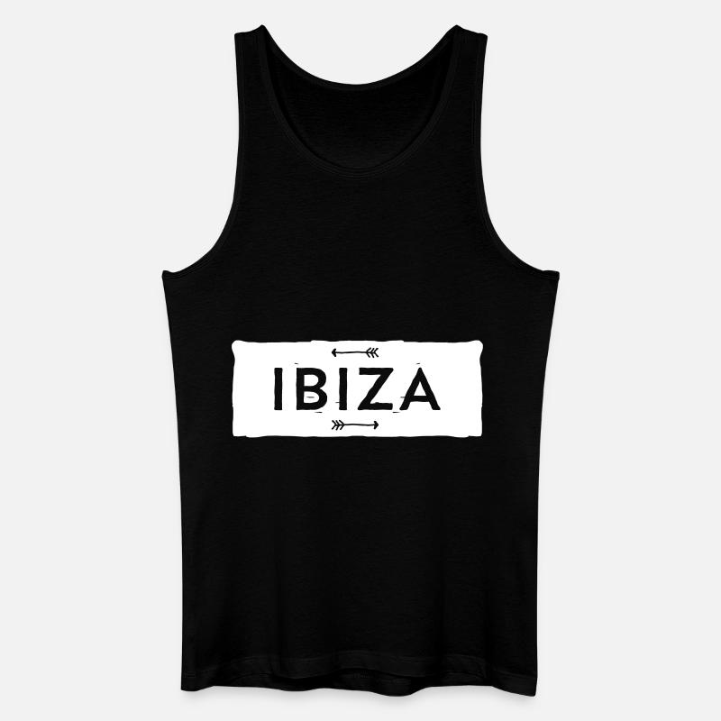Ibiza - Männer Bio Tank Top - Schwarz
