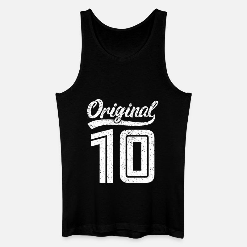 2010 Original 10 geboren 2010 - Männer Bio Tank Top - Schwarz