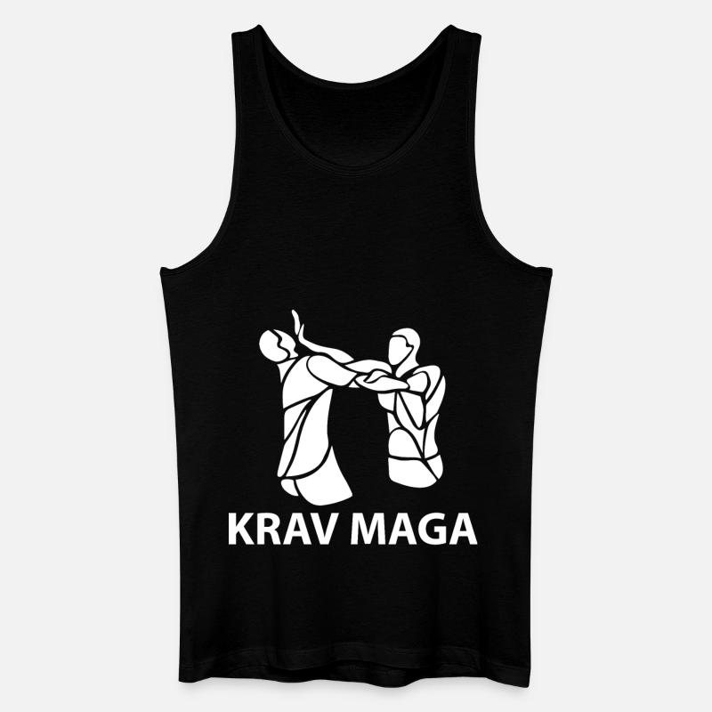 krav maga - Männer Bio Tank Top - Schwarz