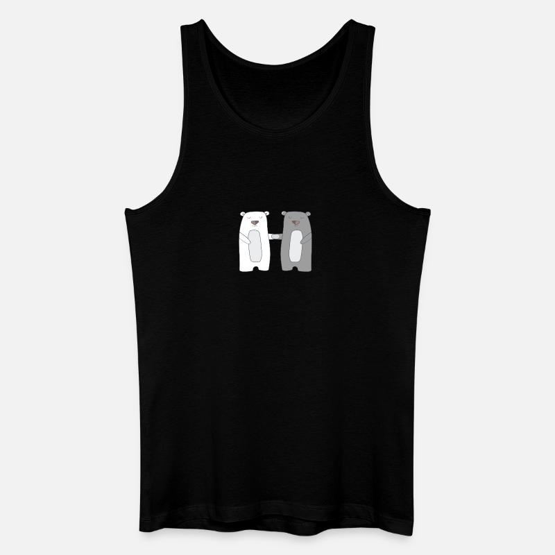 Bären - Männer Bio Tank Top - Schwarz