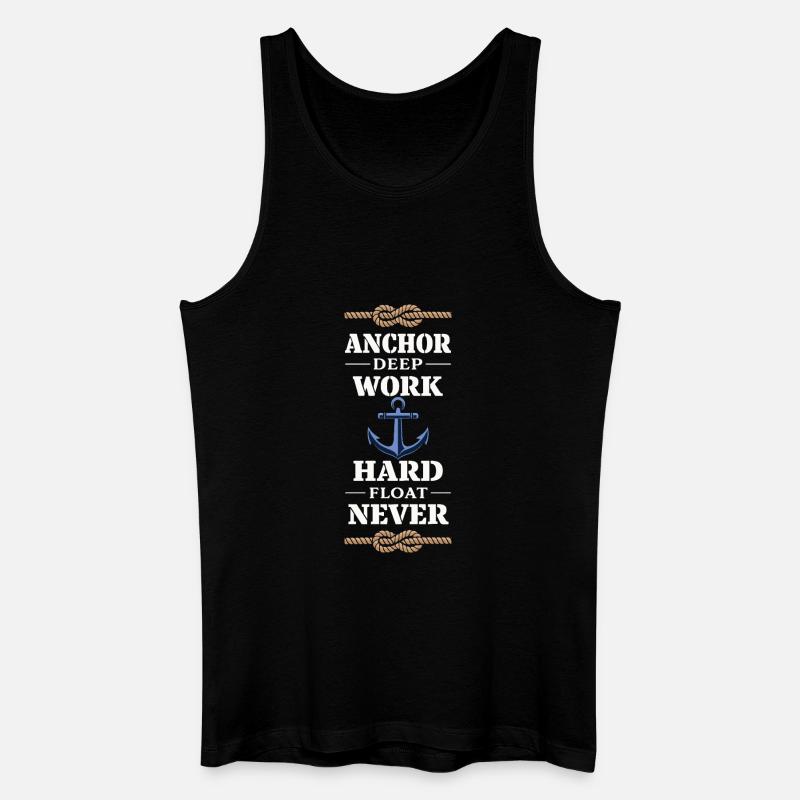 Seemannschaftsgeschenk Für Deckhand Ocean Work - Männer Bio Tank Top - Schwarz