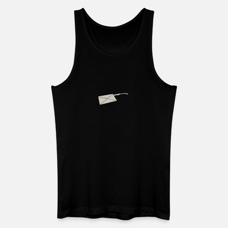letter opener | Brieföffner - Männer Bio Tank Top - Schwarz