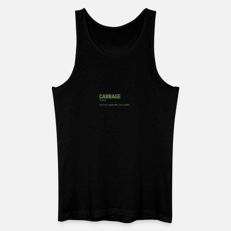 CABBAGE - Männer Bio Tank Top - Schwarz