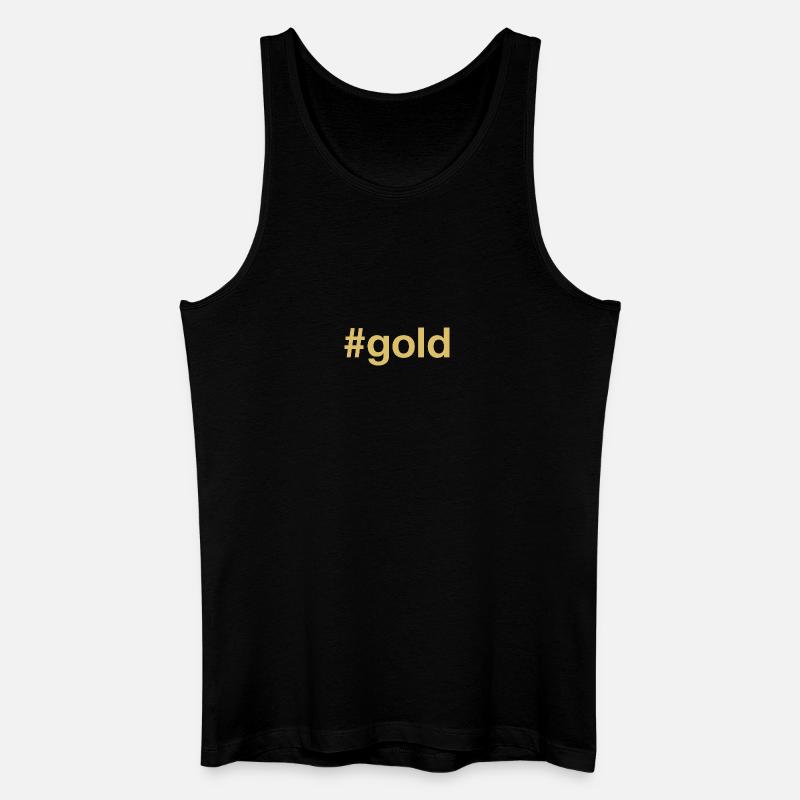 GOLD Winner Gewinner - Männer Bio Tank Top - Schwarz