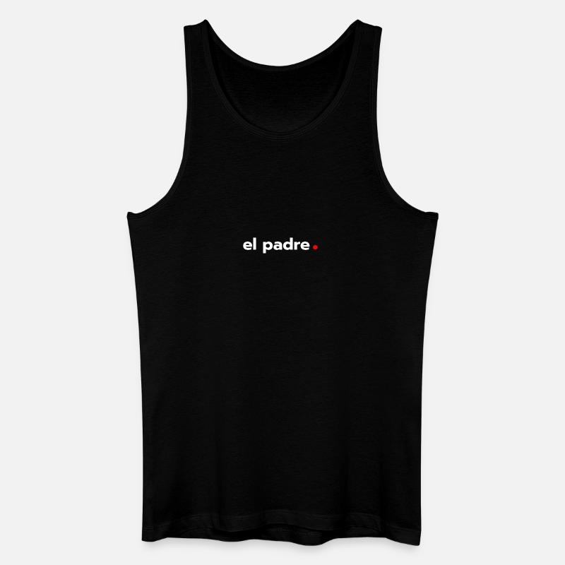 El Padre - Männer Bio Tank Top - Schwarz