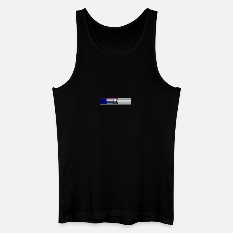 Tri Radfahren - Männer Bio Tank Top - Schwarz