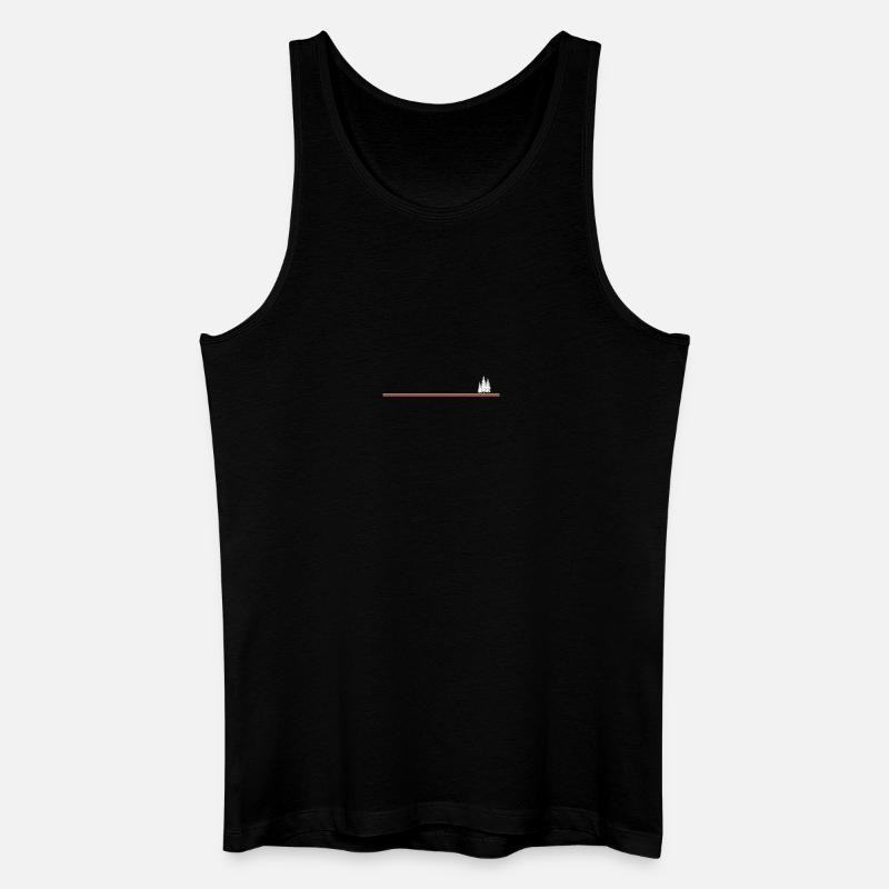 Tree line retro - Men’s Organic Tank Top - black