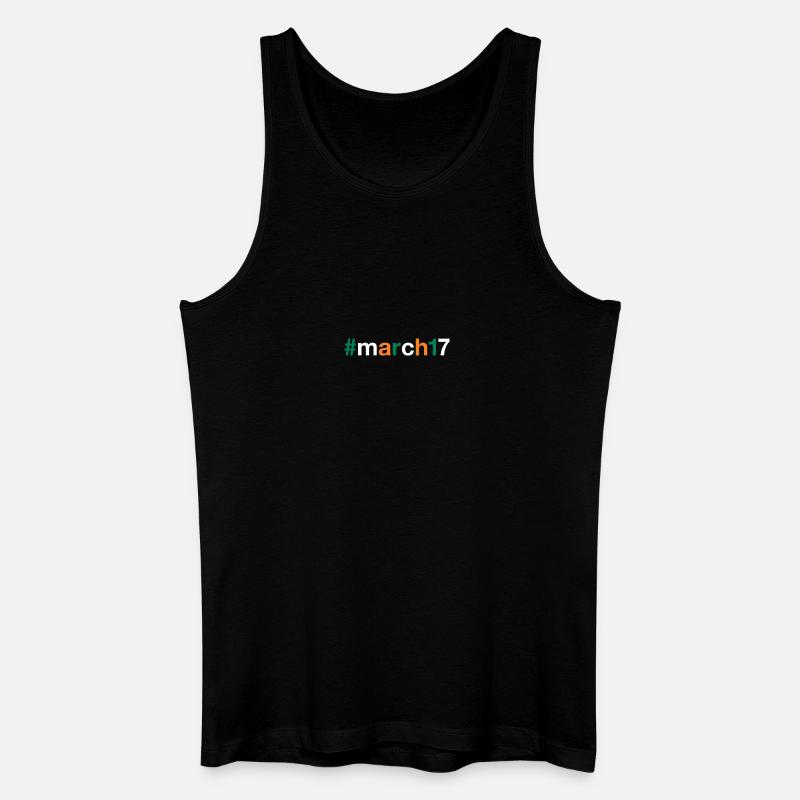 March 17 St Patricks day - Männer Bio Tank Top - Schwarz