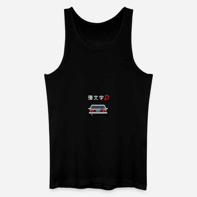 Initial D - Trueno - Männer Bio Tank Top - Schwarz