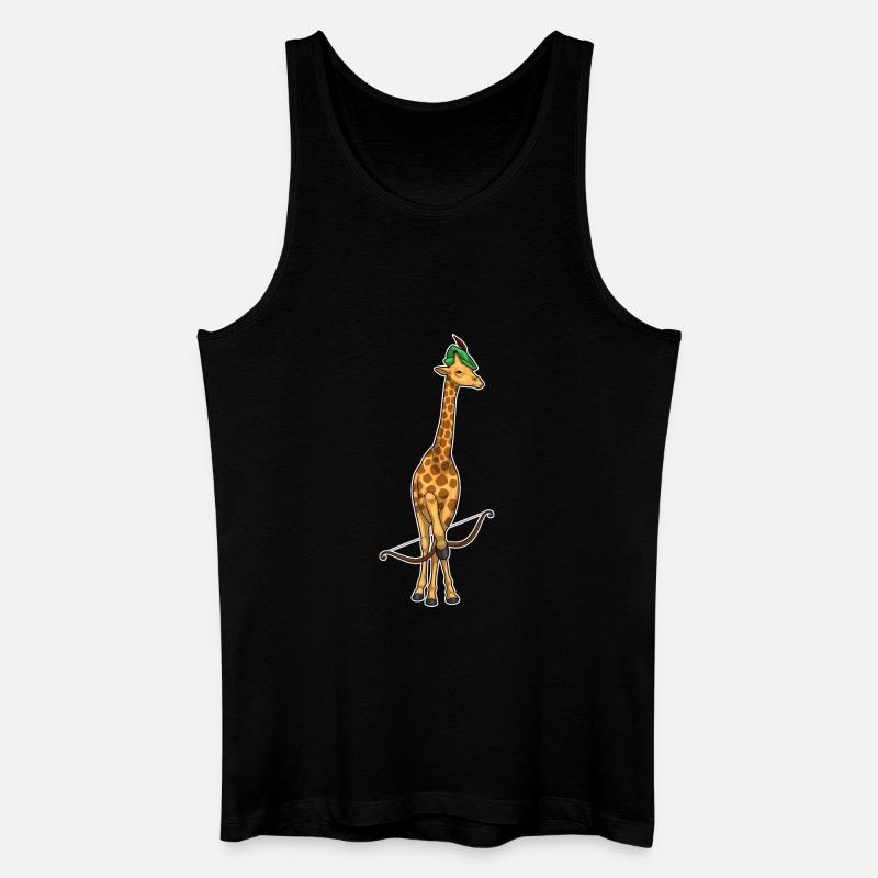Giraffe Bogenschütze Bogen - Männer Bio Tank Top - Schwarz