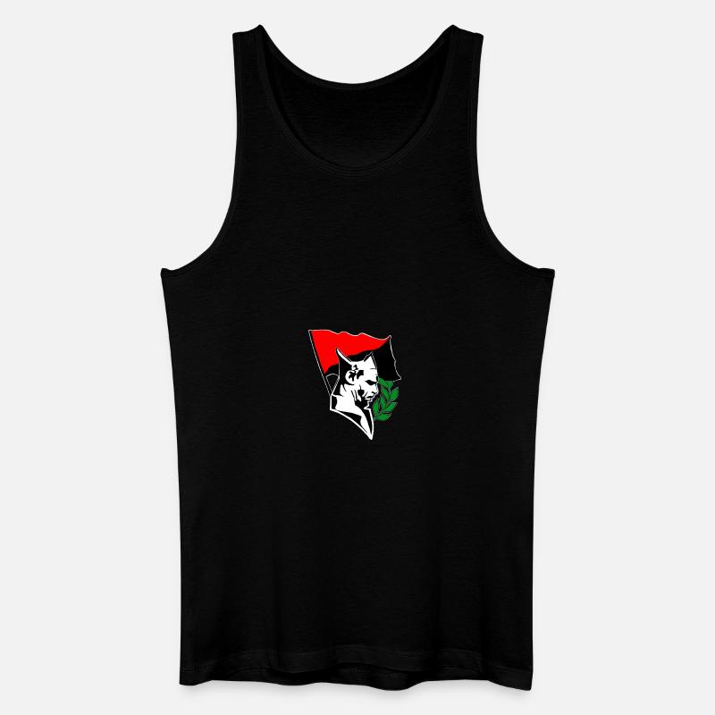 Durruti - Anarchy Flag - Männer Bio Tank Top - Schwarz