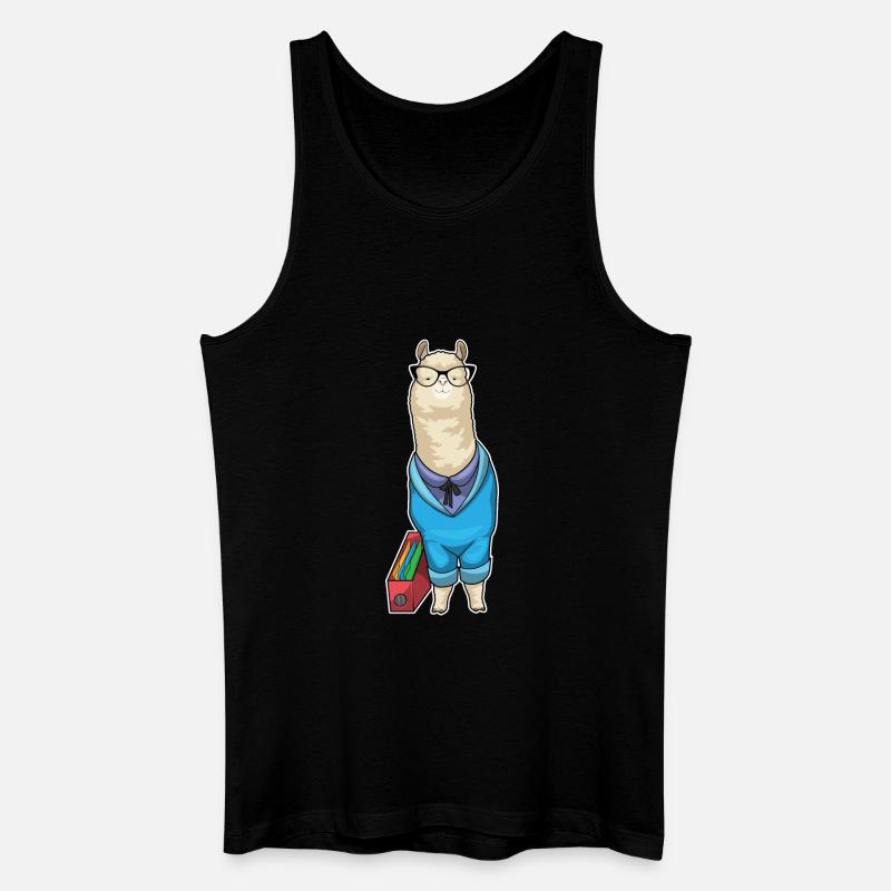 Alpaca Secretary Folder Office - Men’s Organic Tank Top - black