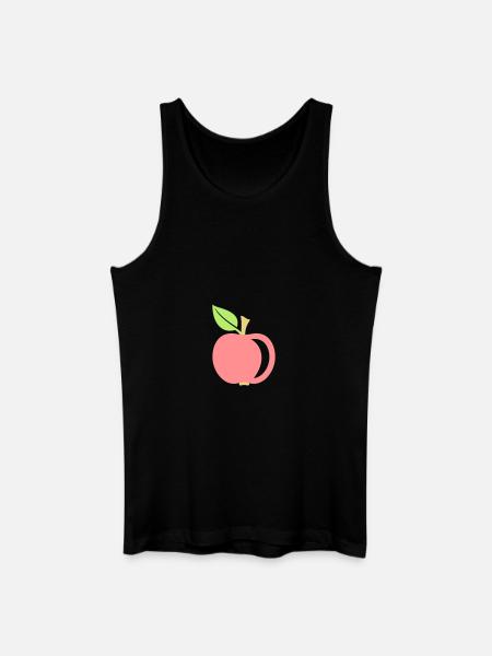 Apfel - Männer Bio Tank Top - Schwarz