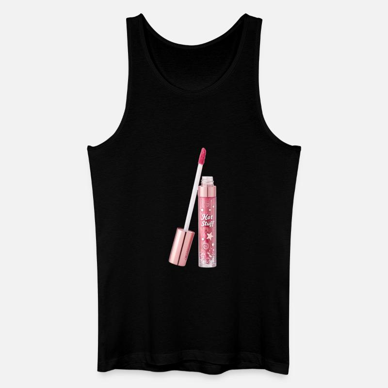 Lip gloss with glitter effect - Men’s Organic Tank Top - black
