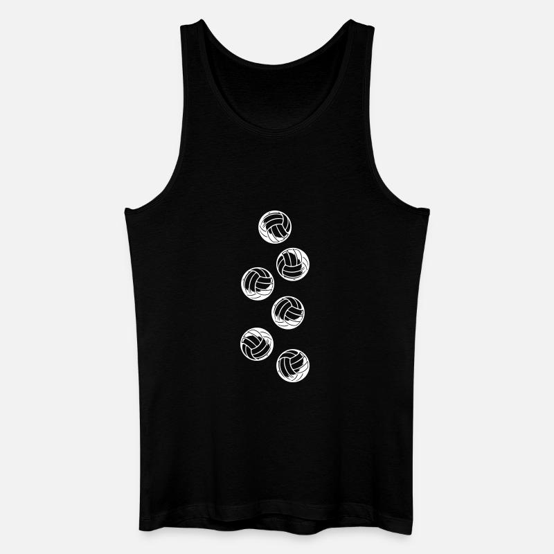 Volleyball - Männer Bio Tank Top - Schwarz