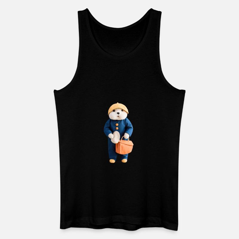 Erdmännchen - Männer Bio Tank Top - Schwarz