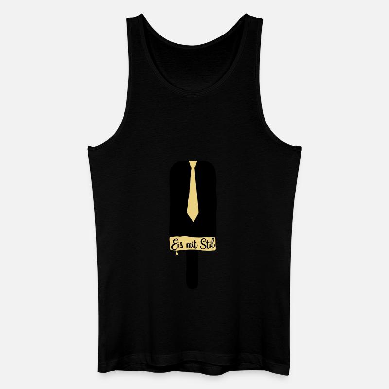 Eis mit Stil - Männer Bio Tank Top - Schwarz