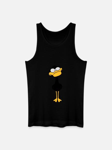 Funny Duck - Männer Bio Tank Top - Schwarz