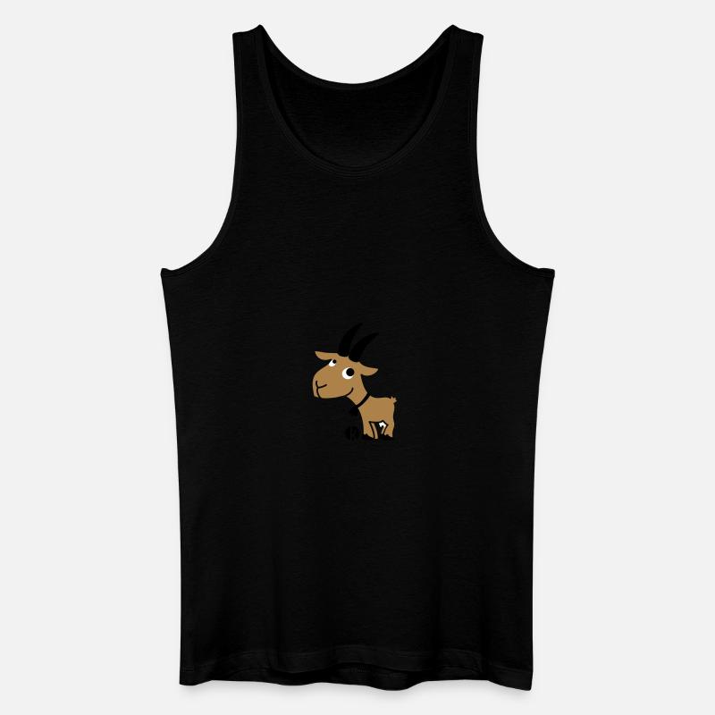 Ziege - Männer Bio Tank Top - Schwarz