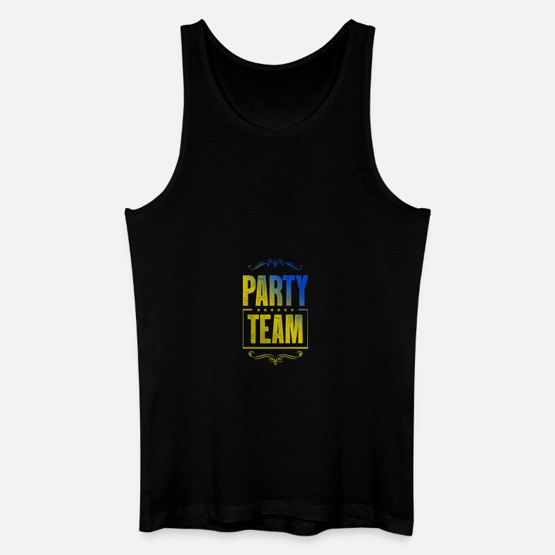 Party Crew - Männer Bio Tank Top - Schwarz