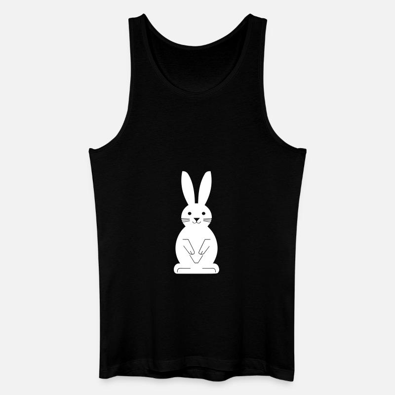 Lapin de Pâques mignon - Débardeur bio Homme - noir