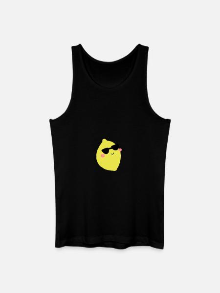 lemon - Men’s Organic Tank Top - black