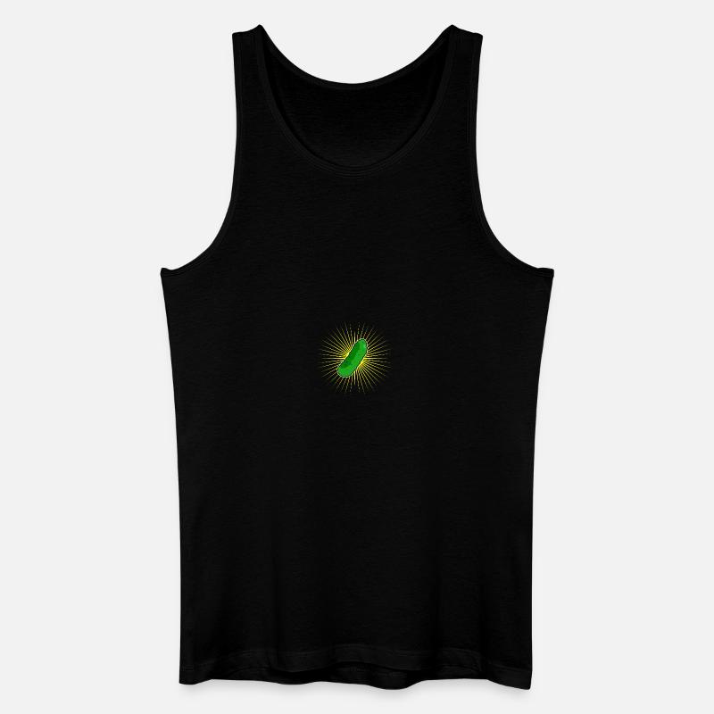 Gurke Stern Gurke - Männer Bio Tank Top - Schwarz