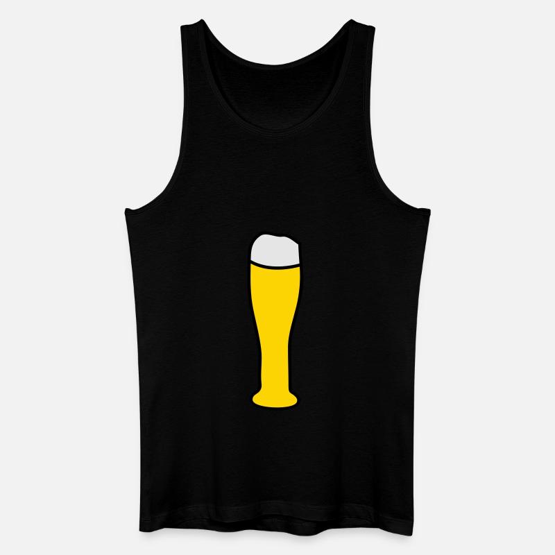 Weizenbier - Männer Bio Tank Top - Schwarz