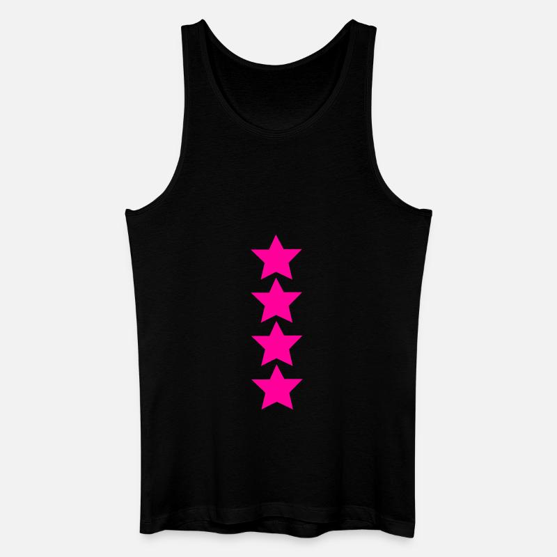 4sterne - Männer Bio Tank Top - Schwarz