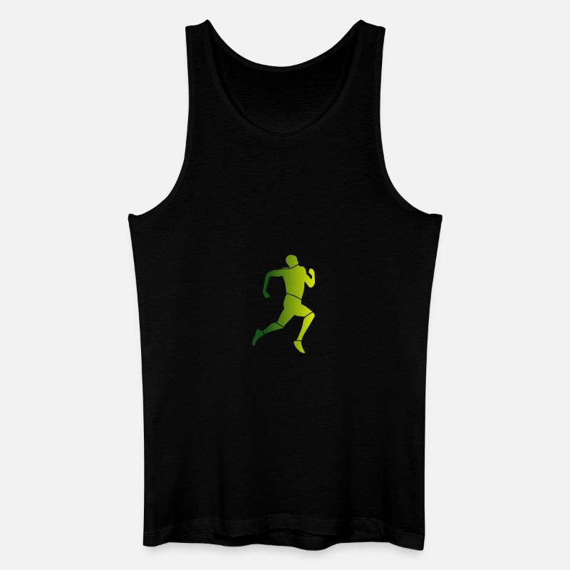 Läufer - Männer Bio Tank Top - Schwarz