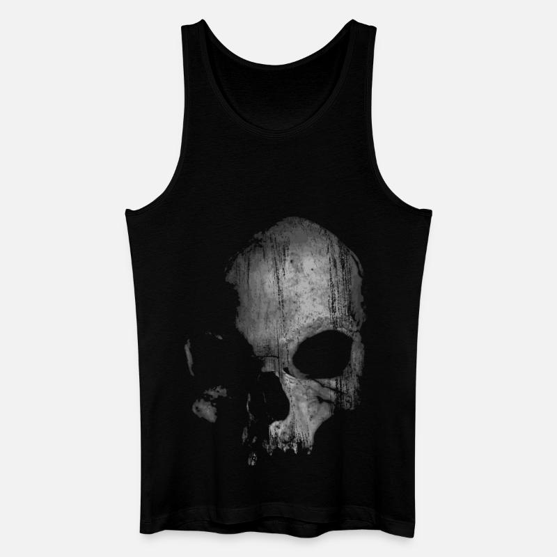 totenkopf - Männer Bio Tank Top - Schwarz