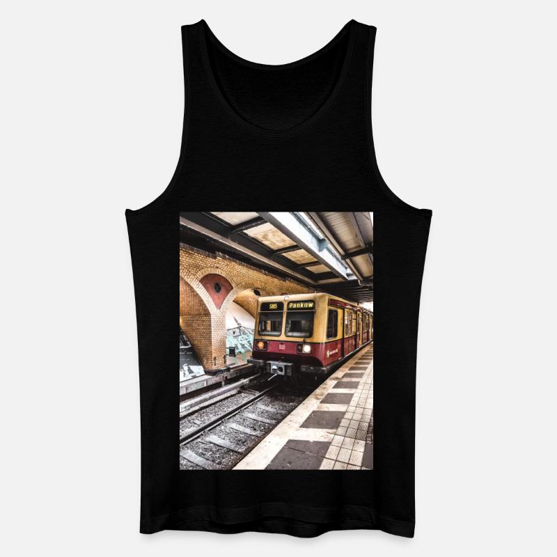 Pankow - Männer Bio Tank Top - Schwarz