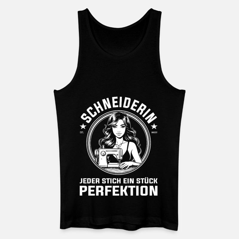 Schneiderin Design - Männer Bio Tank Top - Schwarz