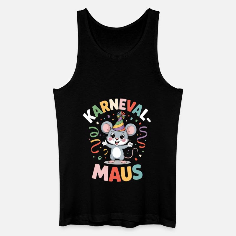 Karnevalsmaus Karneval Köln Kölner Karnevals Maus - Männer Bio Tank Top - Schwarz