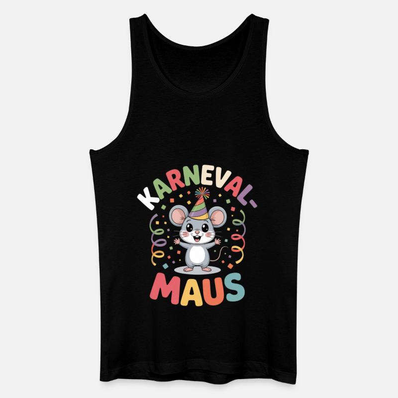 Karnevalsmaus Karneval Köln Kölner Karnevals Maus - Männer Bio Tank Top - Schwarz
