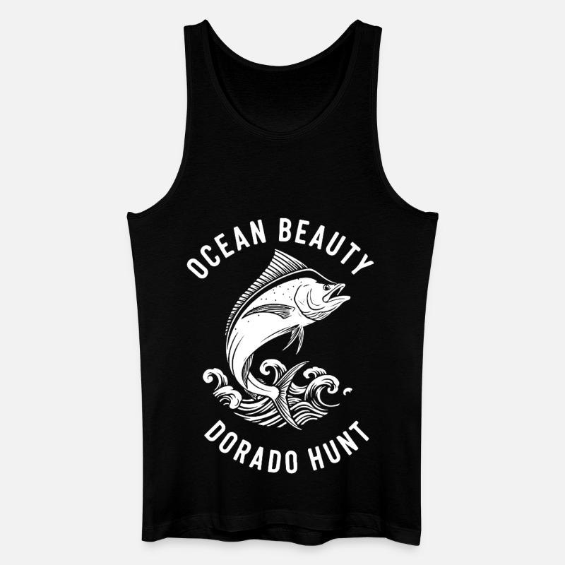 Seefischer-Dorado - Männer Bio Tank Top - Schwarz