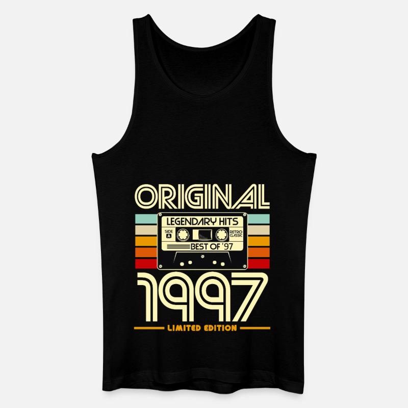 Originales Retro-Erbe von 1997 - Männer Bio Tank Top - Schwarz