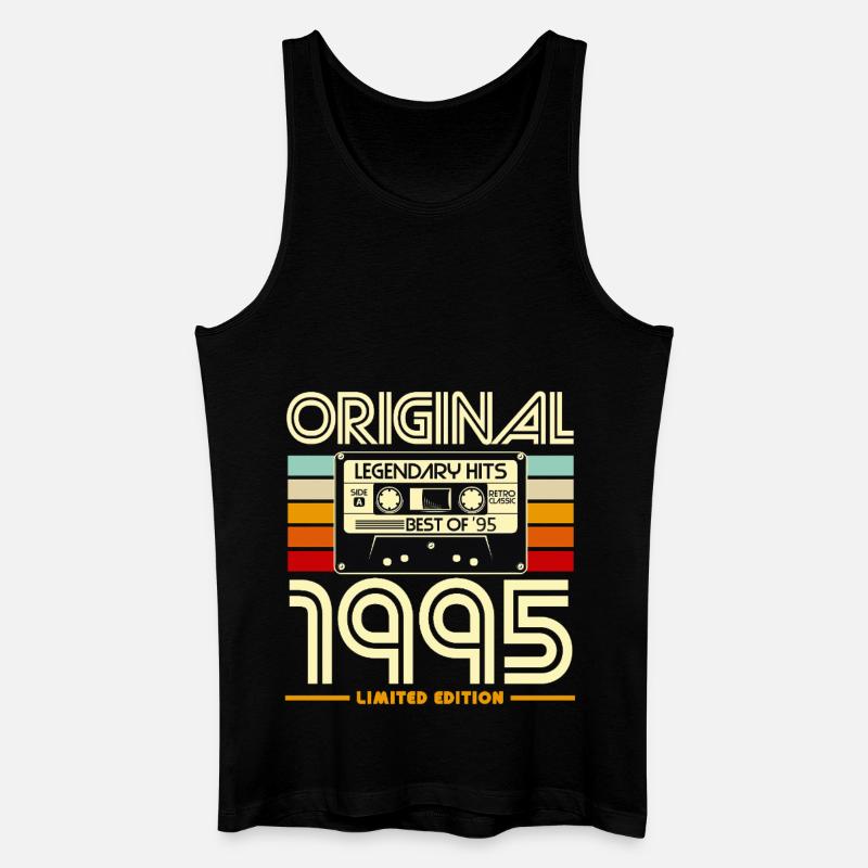 Originale Retro-Kassette von 1995 - Männer Bio Tank Top - Schwarz