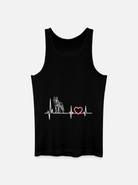 Wolf - Men’s Organic Tank Top - black