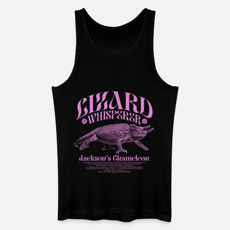 Jackson's Chamäleon Echsenflüsterer - Männer Bio Tank Top - Schwarz
