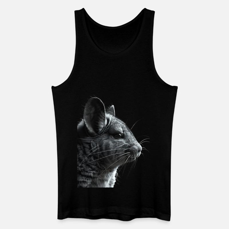 Chinchilla - Männer Bio Tank Top - Schwarz