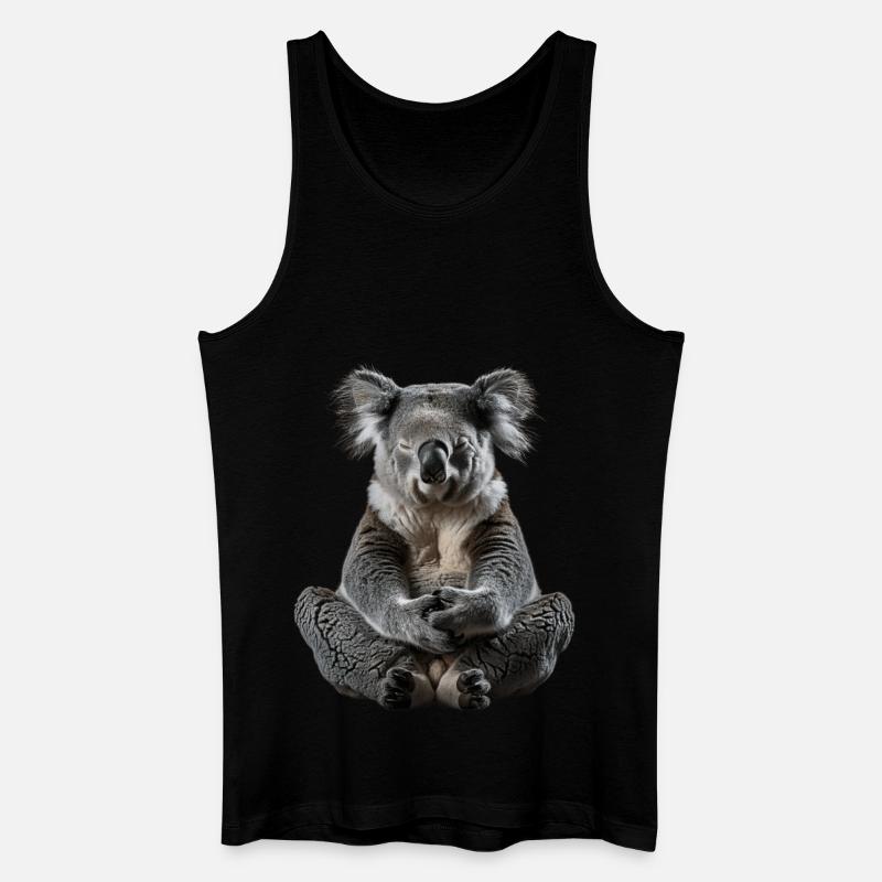 Koala - Männer Bio Tank Top - Schwarz