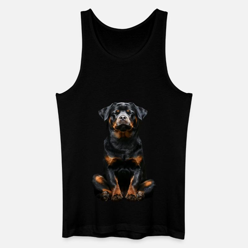 Rottweiler - Männer Bio Tank Top - Schwarz