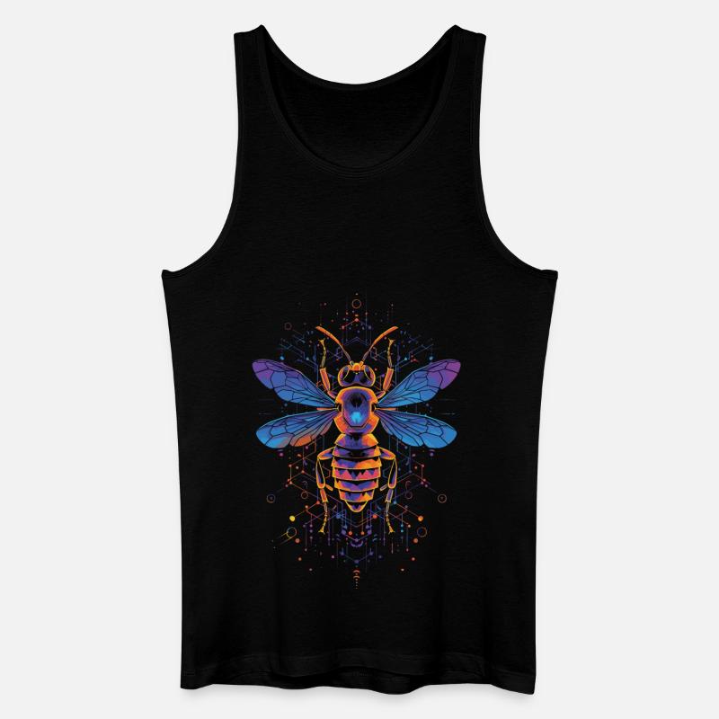 Biene - Männer Bio Tank Top - Schwarz