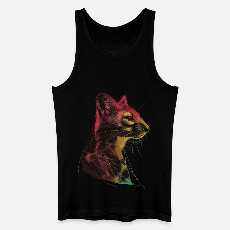 Hermelin - Männer Bio Tank Top - Schwarz