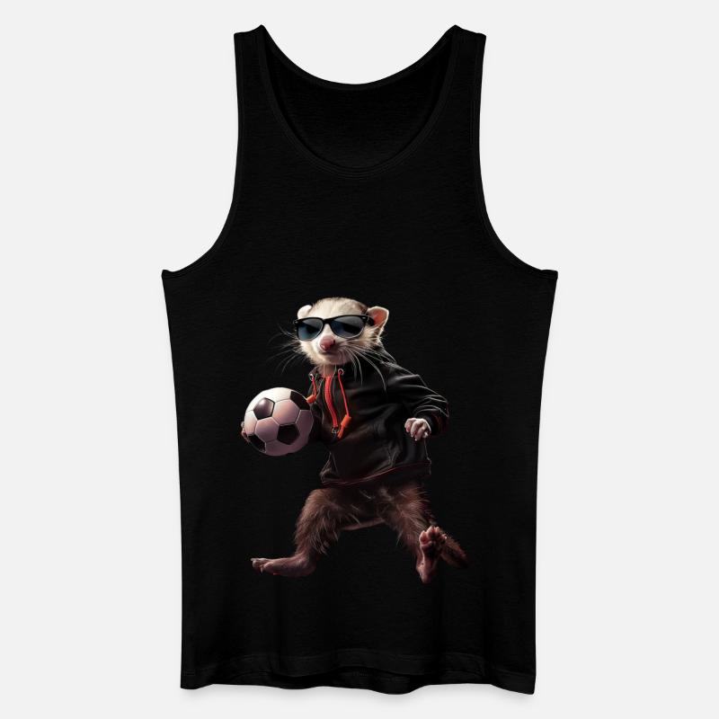 Frettchen - Männer Bio Tank Top - Schwarz