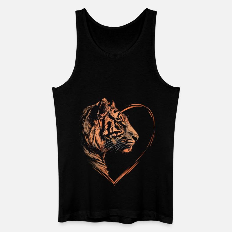 Tiger - Men’s Organic Tank Top - black